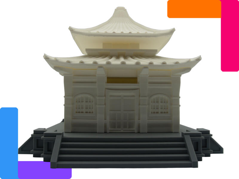 Temple Pourboire Tirelire à pourboires en forme de temple japonais, Figurine décorative imprimée en 3D – pièce décorative sur mesure